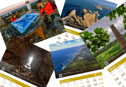 O Xeoparque Cabo Ortegal, protagonista do calendario ilustrado “San Sadurniño 2024”